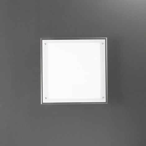 Plafoniera Moderna Plain Vetro Bianco Led 40W Dimmerabile Ip20 (1/2)