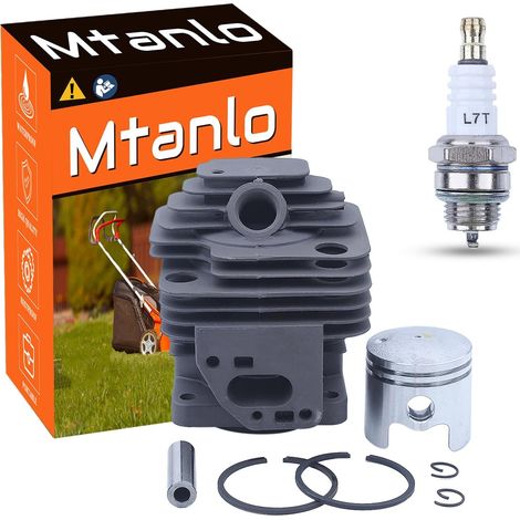 Kit de piston avec manivelle de cylindre 36 mm et bougie pour tondeuse Husqvarna 51 55 61 66 261 262 266 268 (1/5)