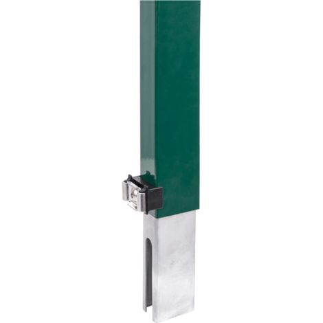 ALBERTS Zaunerhöhung Erhard inkl. Klemmlasche, fvz. grün RAL 6005, 600 / 60 x 40 mm