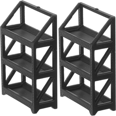 Présentoir pour voitures miniatures en plastique à l'échelle 1:64 (lot de 2) - Durable, sûr et peu encombrant (1/5)