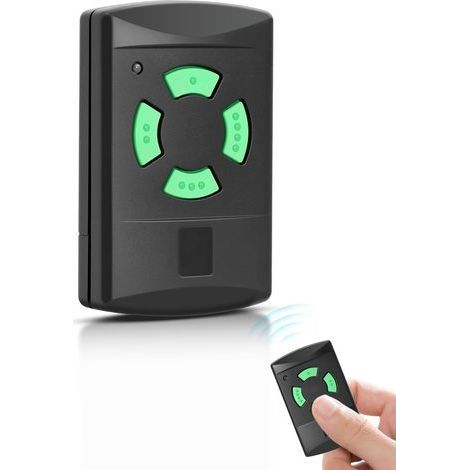 Télécommande de rechange pour émetteur portatif Hörmann hsm4 437230, télécommande auto-apprentissage 26,975 MHz, 4 canaux pour porte de garage, porte d'entrée, porte d'entrée, etc (1/5)