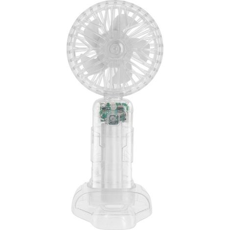 Ventilateur Portable - LINQ - Transparent - 3 Vitesses - Lumière LED - Support Smartphone
