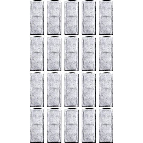 Cartouches de Filtre pour Aquarium, Filtre à Charbon Actif 4 Étapes, 20PCS, for Aquarium Remplacement, contrôle des odeurs et couleurs, installation rapide, amélioration efficace de l’eau, pour aquar (1/5)