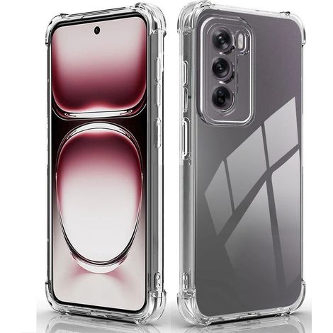 Coque Oppo Reno 12, résistante aux chutes, transparente (1/5)