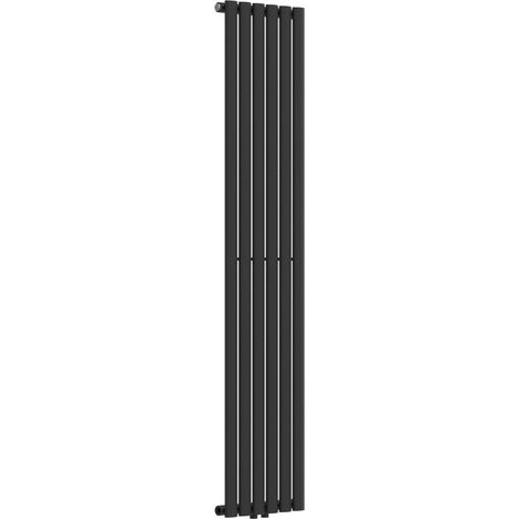 Radiateur à panneau design plat 636 watts acier 160 x 36 cm noir (1/5)