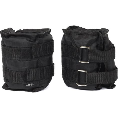 Lot de 2 Lests Cheville & Poignet 1kg Noir (1/2)