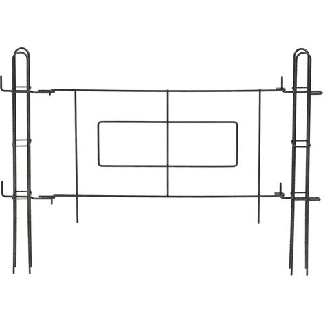 KADAX Gartentor, Tor aus Stahlstab, pulverbeschichteter Gartenzaun, 93 x 72 cm