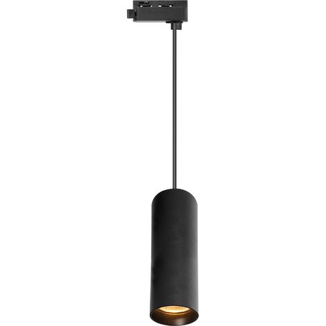 Apparecchio di illuminazione a sospensione per binario tubolare, nero, 1xGU10 (1/5)