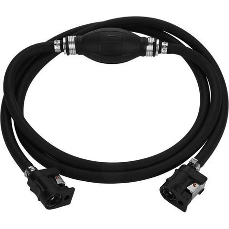 Tuyau De Conduite De Carburant Ensemble De Connecteurs De R¨Servoir D'Essence pour Moteur De Bateau Hors-Bord pour Moteur Noir environ 2m (1/5)