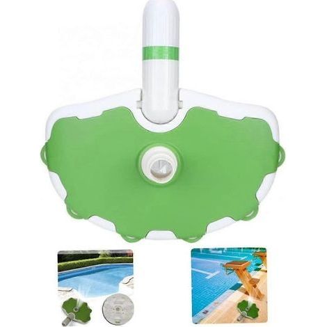 Brosse de nettoyage pour piscine Pool Vas, tête d'aspiration avec roues, accessoires de nettoyage pour piscine (1/5)