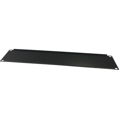 Panneau d'obturation pour rack et baie 19'', Hauteur 2U (1/2)