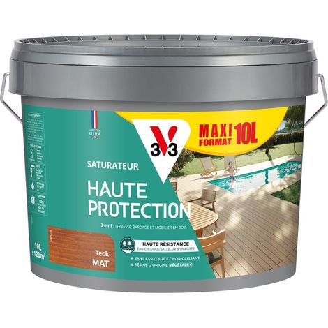 Saturateur Haute Protection Biosourcé V33 teck Mat 10L