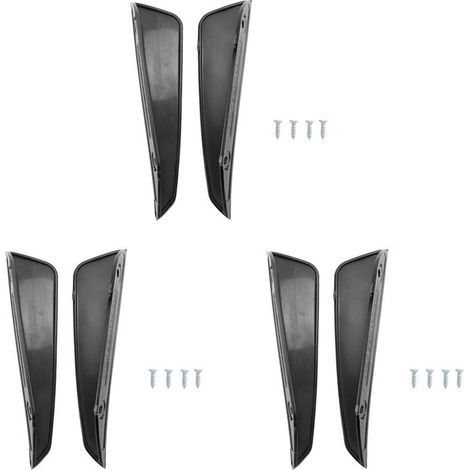 PièCes Avant Pare-Chocs LatéRal SéParateur D'Air Becquet Noir pour W176 A180 A200 A220 A250 Amg A45 une Classe 2016-2018 (1/2)