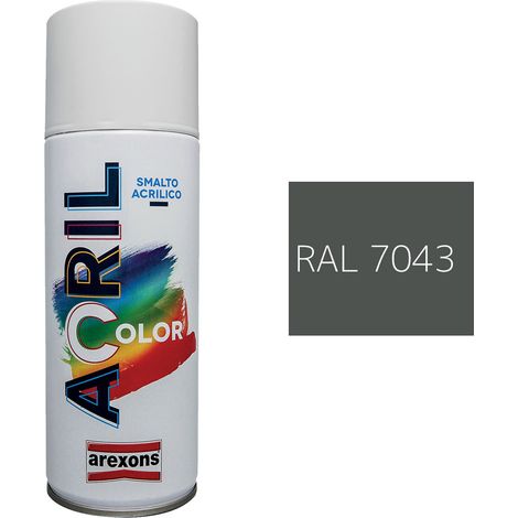 SMALTO SPRAY ACRILICO RAL 7043 - grigio traffico B - AREXONS