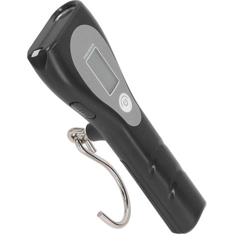Balance électronique numérique portative pour bagages, avec mètre ruban et lampe torche, pesée précise, compacte et pratique. (1/5)