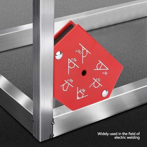 Magnetischer Positionierer, Schweißermagnetwinkel, 23 kg Haltekraft, Winkel 30° 45° 60° 75° 90° 135°, 2er-Pack (1/4)