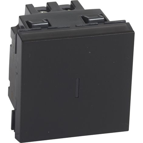 Permutateur 10AX 250V Mosaic 2 modules noir mat LEGRAND 079321L