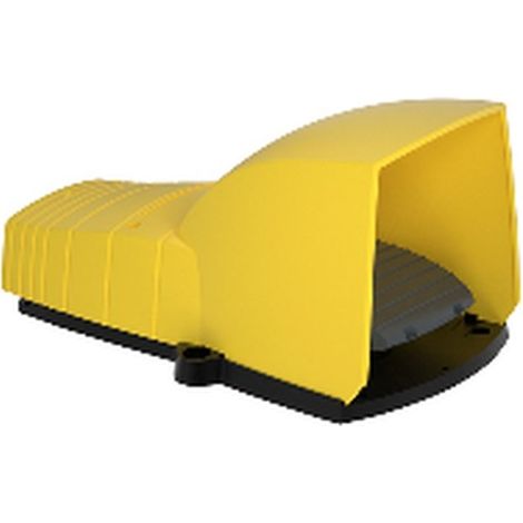 Télémécanique - Preventa XPEY - inter. à pied - simple - avec capot - plast.- jaune - 1O+1F