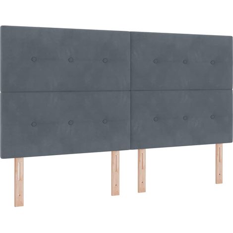 Maison Exclusive - Testiera Grigio scuro 180 cm Velluto