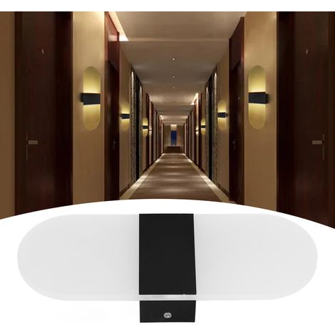 Applique murale LED en acrylique en forme de touches de piano, éclairage supérieur et inférieur, style épuré en aluminium, idéale pour la chambre, le salon, la salle à manger, un bureau d'hôtel ou un (1/5)
