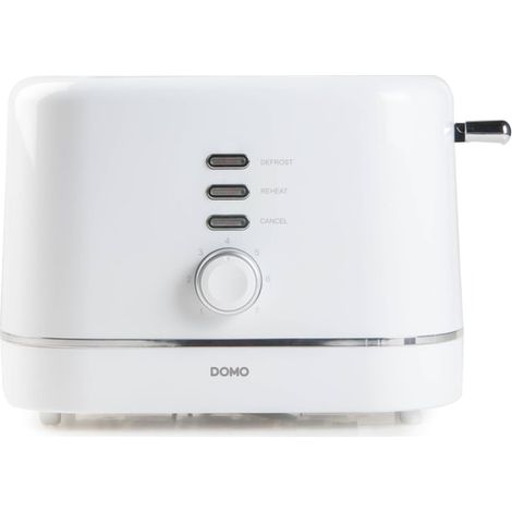 DO964T-DOMO Grille pain longue fente 1000W blanc (1/3)