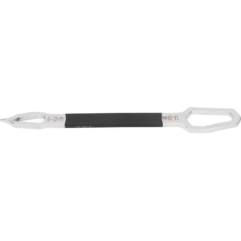 Clé à molette multifonctionnelle double extrémité, universelle, design unique et ultra-long, outil à main noir (1/5)