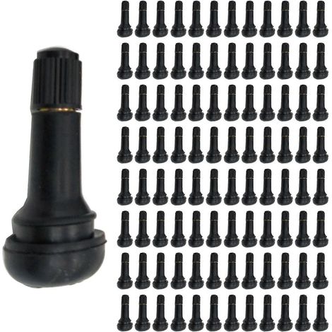 100x TR-413 Bouchon de valve de pneu tubeless à clipser TR-413 pour voiture F (1/5)