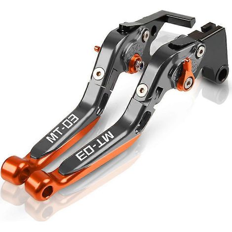 Leviers de frein et d'embrayage pliables et extensibles pour moto Yamaha MT-03 (modèles 2015 à 2021) (1/5)