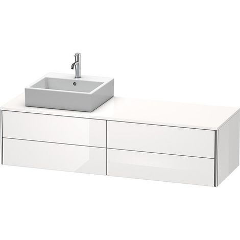 Meuble sous-vasque XSQUARE 400x1600x548m avec éclairage li blanc brillant
