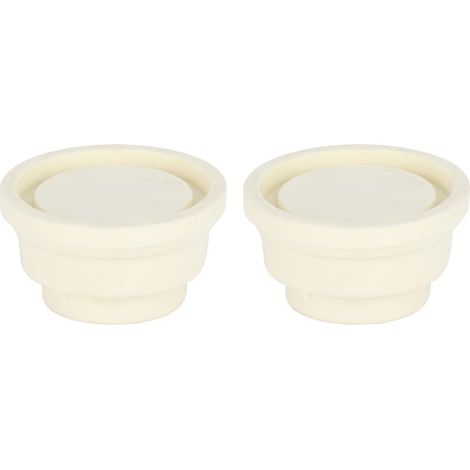 Butoirs en caoutchouc blanc pour échelle de piscine afin de protéger le revêtement, bouchons en caoutchouc résistants pour une fixation sûre et facile (1/5)