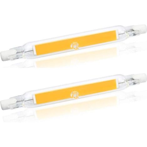 5W R7s 78MM J78 COB-Filament-LED-Lampe, 500 Lumen, 360° Abstrahlwinkel, entspricht 30W, 48W oder 50W Halogenlampe, ideal für Zuhause, Küche, Wohnzimmer, Balkon, Büro usw. (2 Stück, 4000K Tageslicht) [