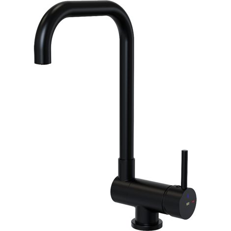 Essebagno New Oslo miscelatore lavello ribaltabile nero