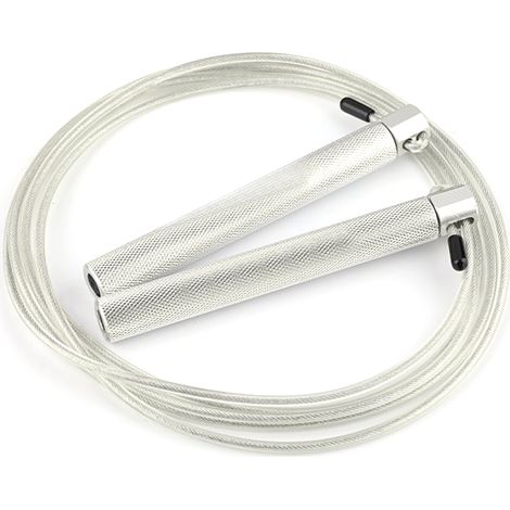 Corde à Sauter - Poignées en Aluminium Réglable - Pour Entraînement Fitness et Double Under - 1 Pièce (1/5)