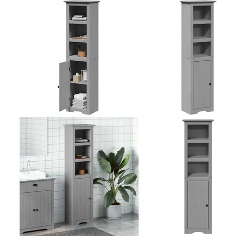 vidaXL Badschrank BODO Grau 44x30x160 cm (1/5)