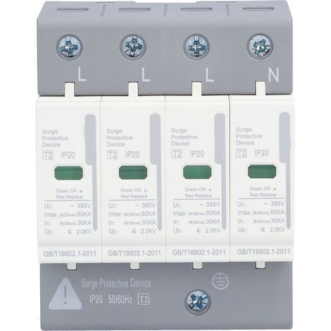 Parafoudre BERM, dispositif de protection contre les surtensions (SPD), protecteur de circuit électrique 220 V/380 V, 4P60KA (1/5)
