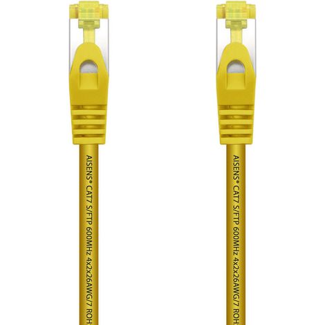Cable De Red Latiguillo RJ45 LSZH Cat.7 600 MHz S/FTP PIMF AWG26, Amarillo, 2.0 m (1/3)