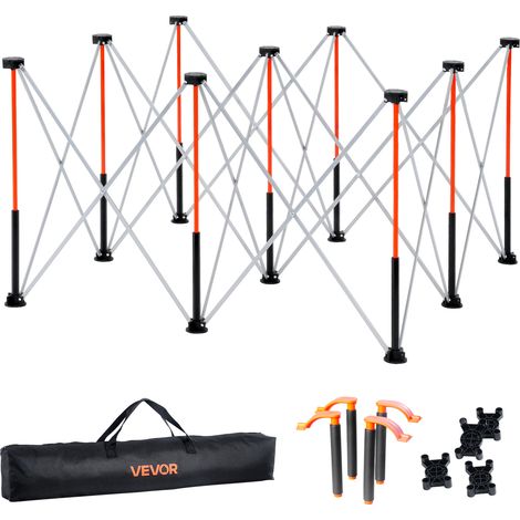 VEVOR Portable Folding Workstand, 1264 x 1264 mm Collapsible Workbench, 1589 kg Weight Capacity, No Assembly Foldable Work Stand with Storage Bag, Table Top NOT Included, for Garage Workshop Outdoor (1/5)