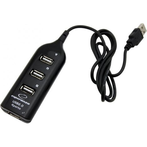 Hub usb 20 de 4 puertos esperanza 230420514