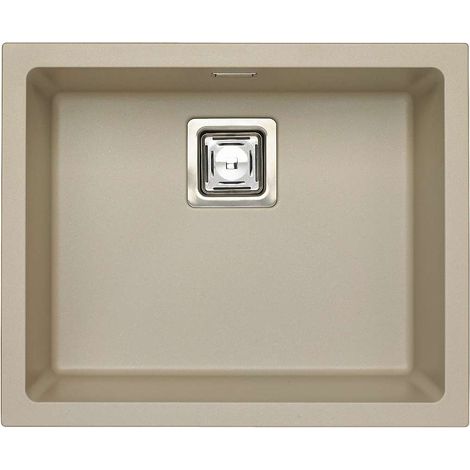 Alveus Quadrix granital - Lavello in granito 56x46 cm, con comando dello scarico, pebble 1108035