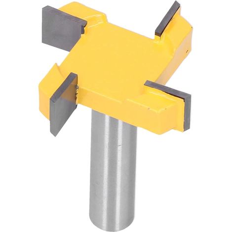 Fraise à défoncer pour planches de rive, fraise à aplanir, queue de fraise à raboter, outil de travail du bois à 4 ailettes (Tige 8MM) (1/5)