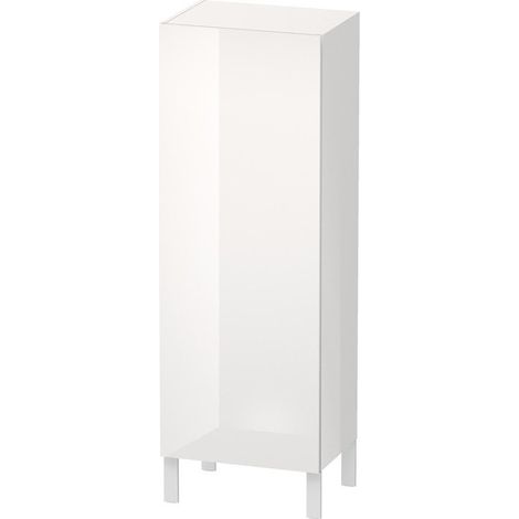 Armoire Duravit L-CUBE 500x363x1320mm ouverture droite blanc brillant lack