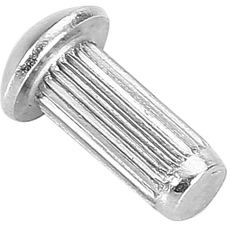 50 rivets à tête ronde en acier inoxydable M5 avec tige rainurée (M512) (1/5)