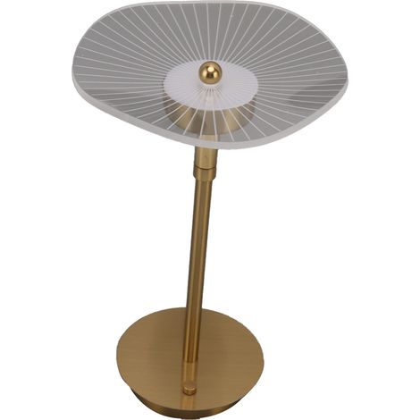 Lampe de chevet tactile sans fil avec variateur progressif, éclairage USB rechargeable, 3 tons (blanc, neutre, chaud), finition cuivrée (1/5)