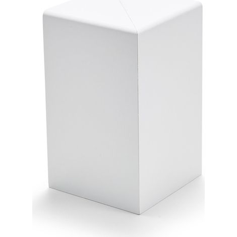 KGM Außenecke für Heizungsrohrverkleidung Modern Profil MDF weiß 57x100 mm