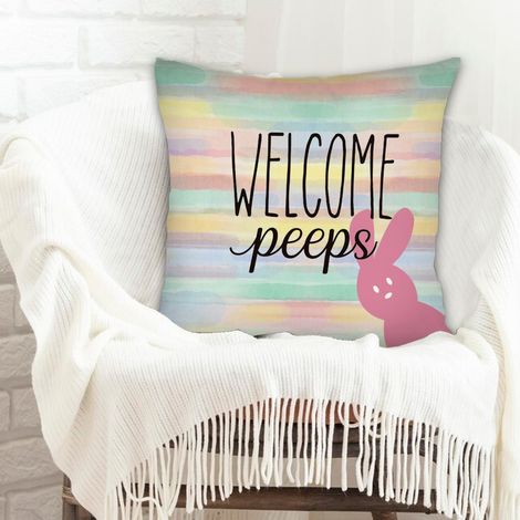 Housse de coussin 45x45 cm en polyester maison douce confortable pour couple mère père famille amis amoureux animaux de compagnie