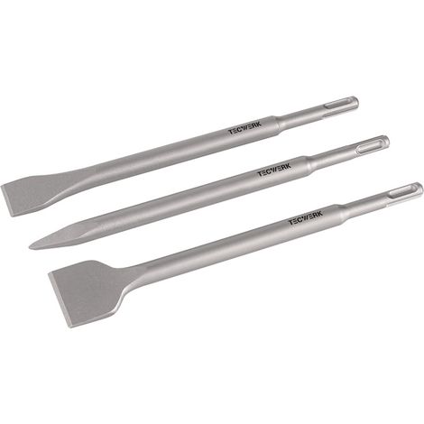 TECWERK Einsteckwerkzeugset SDS-plus 3-tlg.in Ku.-Box L.250mm KU-Box TECWERK