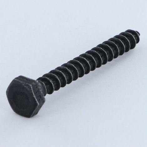 Tirefonds 6X50 Acier zingué nickel noir renforcE - Haute tenue à la corrosion-10 pièces