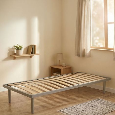 Talamo Italia - Rete letto singolo Abalui, Rete ortopedica in multistrato di betulla a 14 doghe, 100% Made in Italy, cm 80x200h 34 (1/3)