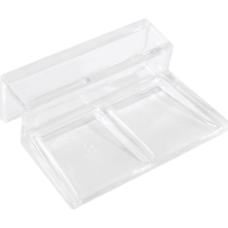 Sollbry Clip de couvercle d'aquarium en acrylique, 8 pièces, support de Clip de couvercle en verre transparent pour aquarium, clips de couvercle universels pour aquariums sans rebord (8 mm) (1/5)