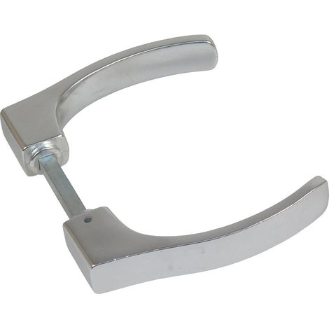 Manilla de aluminio 726 - 125x20 mm - Plata